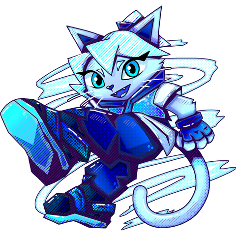 Jett - Valorant Cat Sticker